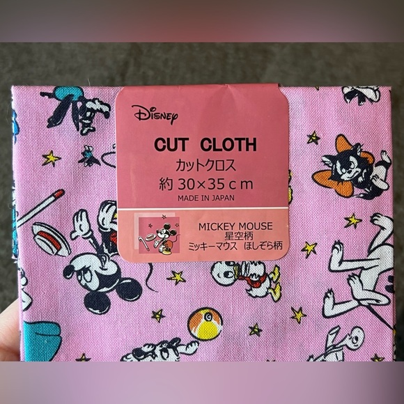 Disney Mickey & Friends Cut Cloth Fabric Sewing Crafts Japan Exclusive Official - Picture 3 of 6